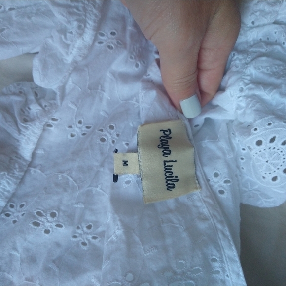 Playa Lucila Ruffle Eyelet Top - Picture 8 of 11